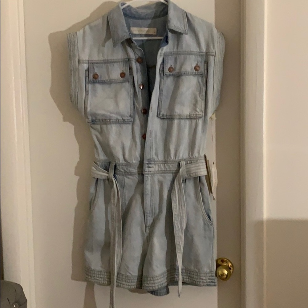 Happy Nature Kate Hudson Jean short jumpsuit